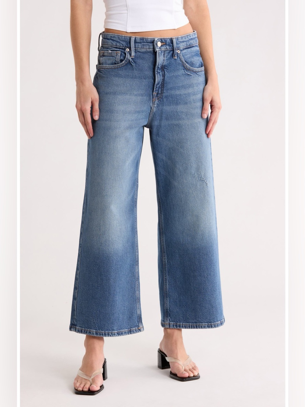 Good American Good Standard Ease Crop Jeans